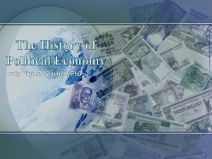 The History of Political Economy Craig Vincent Mitchell