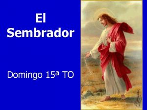 El Sembrador Domingo 15 TO Qu alegra cuando