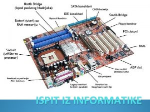 ISPIT IZ INFORMATIKE Gdje se na raunalu nalazi