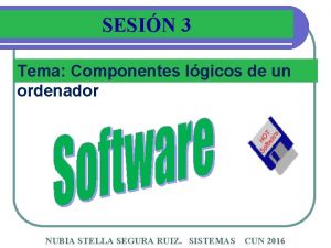 SESIN 3 Tema Componentes lgicos de un ordenador