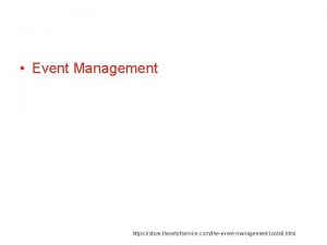 Event Management https store theartofservice comtheeventmanagementtoolkit html Information