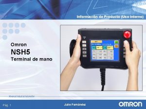 Informacin de Producto Uso Interno Omron NSH 5