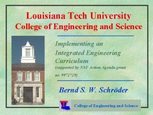 Louisiana Tech University College of Engineering and Science