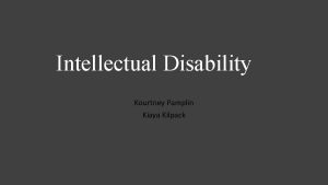 Intellectual Disability Kourtney Pamplin Kiaya Kilpack Definition Intellectual