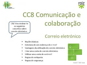 CC 8 Comunicao e colaborao Ol Vou ensinarte