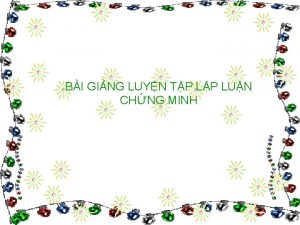 BI GING LUYN TP LUN CHNG MINH n