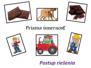 Priama mernos Postup rieenia Priama mernos P Kokokrt