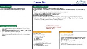 Proposal Title TEC Development Fund Proposal Problem Statement
