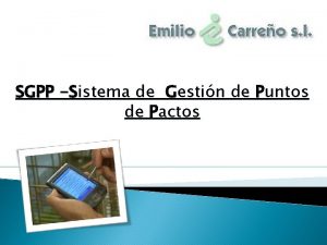 SGPP Sistema de Gestin de Puntos de Pactos