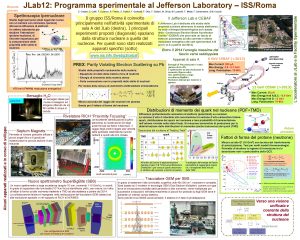 JLab 12 Programma sperimentale al Jefferson Laboratory ISSRoma