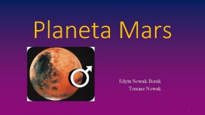 Planeta Mars Edyta Nowak Borek Tomasz Nowak 1