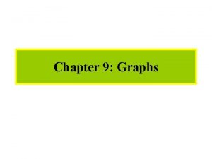 Chapter 9 Graphs 2132022 1 1 Graph 2