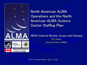 North American ALMA Operations and the North American