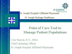 St Joseph Hospital Affiliated Physicians St Joseph Heritage