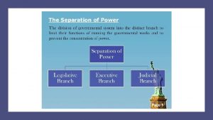 1689 1755 The concept of separation of powers