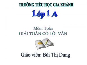 Mn Ton GII TON C LI VN Bi