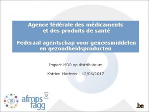 Agence fdrale des mdicaments et des produits de