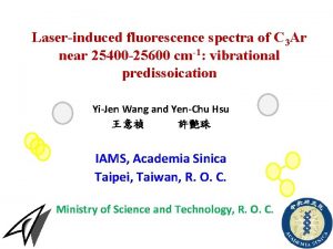 Laserinduced fluorescence spectra of C 3 Ar near