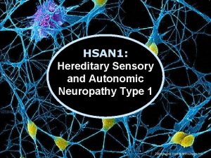 HSAN 1 Hereditary Sensory and Autonomic Neuropathy Type