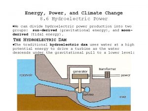 Energy Power and Climate Change 8 6 Hydroelectric