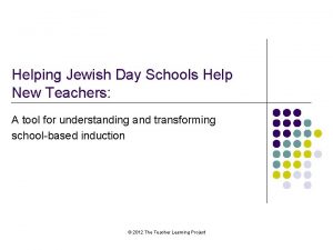 Helping Jewish Day Schools Help New Teachers A