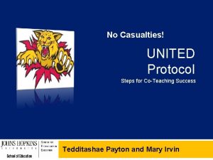 No Casualties UNITED Protocol Steps for CoTeaching Success