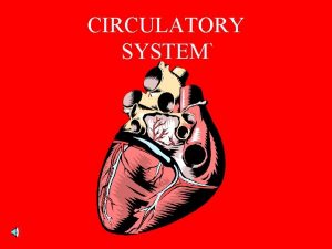 CIRCULATORY SYSTEM CIRCULATORY SYSTEM DELIVERS FOOD AND OXYGEN