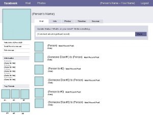facebook Wall Photos Persons Name Your Name Logout