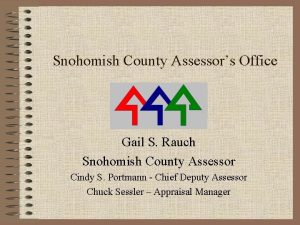 Snohomish County Assessors Office Gail S Rauch Snohomish
