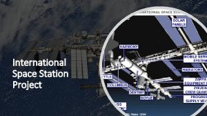 International Space Station Project International Space Station The