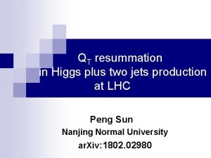 QT resummation in Higgs plus two jets production