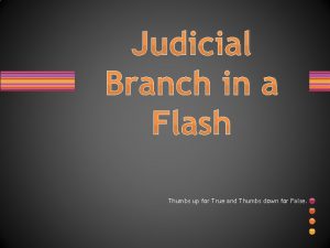 Judicial branch in a flash answer key