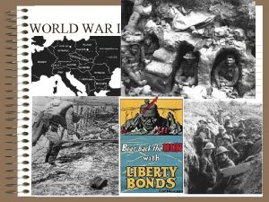 WORLD WAR I WORLD WAR I Tensions High