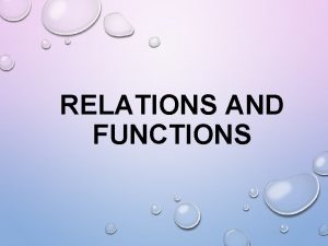 RELATIONS AND FUNCTIONS Words angry happy sad Pictures