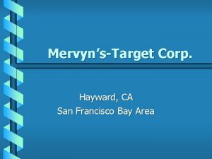 MervynsTarget Corp Hayward CA San Francisco Bay Area