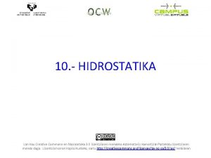 10 HIDROSTATIKA Lan hau Creative Commonsen Nazioarteko 3