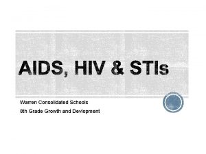 Warren Consolidated Schools 8 th Grade Growth and