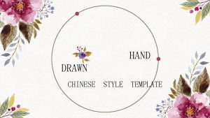 HAND DRAWN CHINESE STYLE TEMPLATE 1 Add a