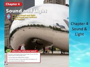 3 Chapter 4 Sound Light Sound q Sound