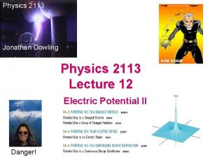 Physics 2113 Jonathan Dowling Physics 2113 Lecture 12
