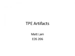 TPE Artifacts Matt Lam EDS 206 TPE 1