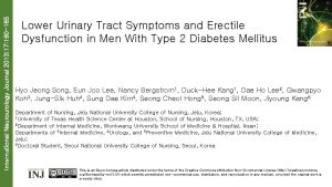 International Neurourology Journal 2013 17 180 185 Lower