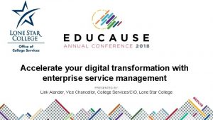 Accelerate your digital transformation with enterprise service management