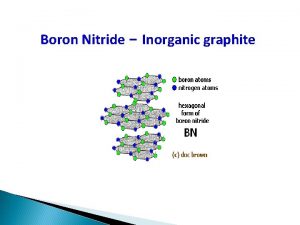 Boron Nitride Inorganic graphite Boron Nitride Inorganic graphite