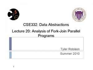 CSE 332 Data Abstractions Lecture 20 Analysis of
