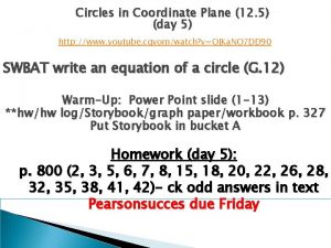 12-5 practice circles in the coordinate plane