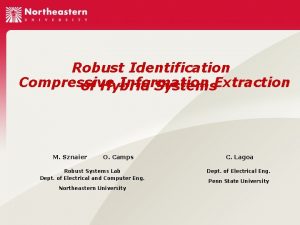 Robust Identification Compressive Information of Hybrid Systems Extraction