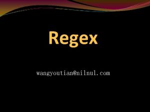 Regex wangyoutiannilnul com Algebra of Setstring n l