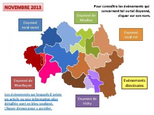 Doyenn rural ouest Pour connatre les vnements qui