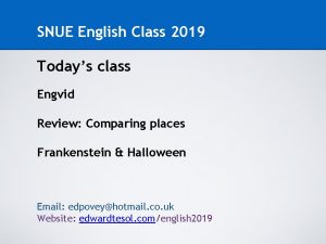 SNUE English Class 2019 Todays class Engvid Review